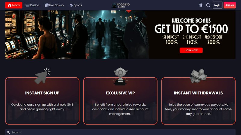 Incognito casino bonus, incognito casino online